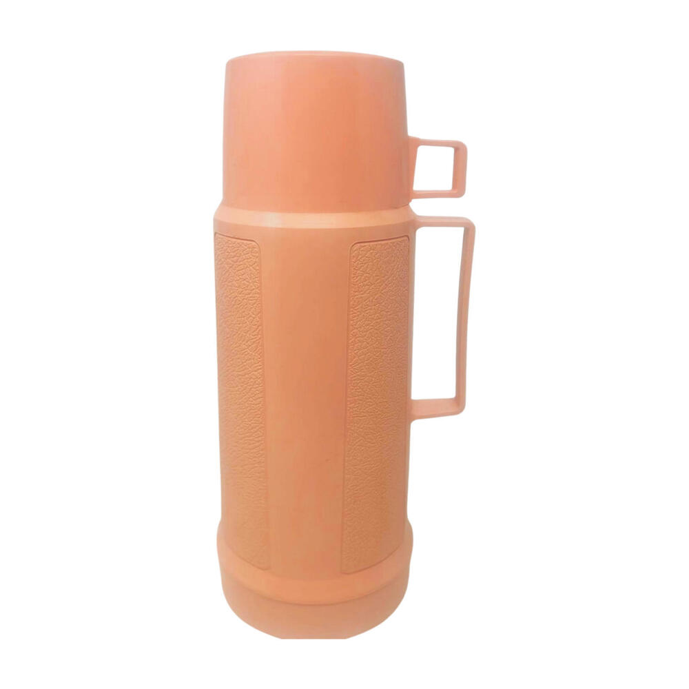 Vtg Thermos Mauve Pink 100F 75f Filler Stopper Cup Cap Vacuum Flask Glass Lined